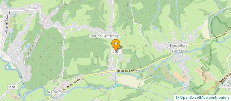localisation de l'entreprise SCI LA BELLE VOSGIENNE  PAIR-ET-GRANDRUPT