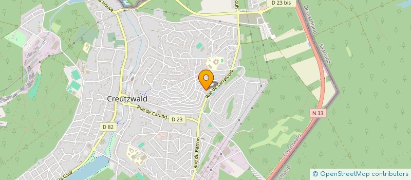 localisation de l'entreprise SCI LA BELLEVUE  CREUTZWALD