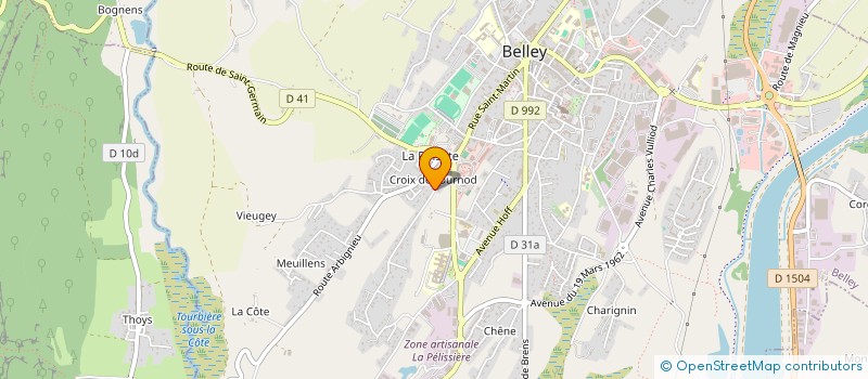 localisation de l'entreprise SCI LA BELLEYSANE  BELLEY