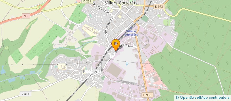 localisation de l'entreprise SCI LA BELLIEUE à VILLERS-COTTERETS
