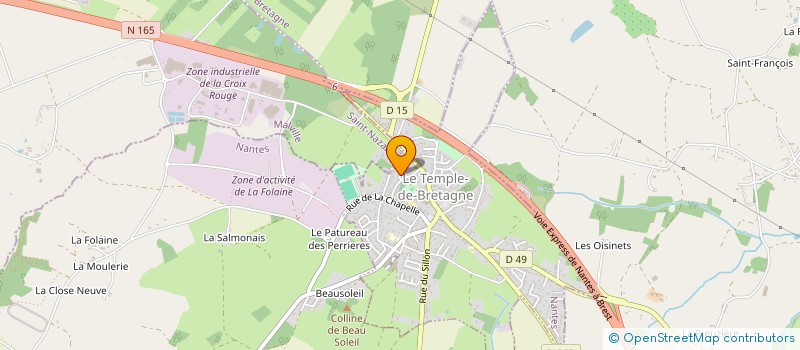 localisation de l'entreprise SCI LA BELTIERE  LE TEMPLE-DE-BRETAGNE