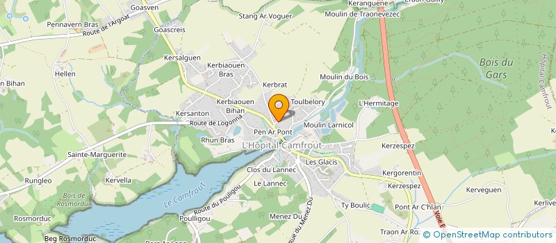 localisation de l'entreprise SCI LA BELTONNE  HOPITAL-CAMFROUT