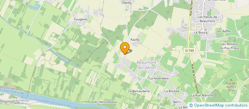 localisation de l'entreprise SCI LA BENARDIERE  BEAUMONT-EN-VERON