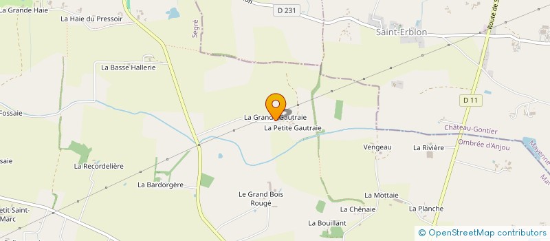 localisation de l'entreprise SCI LA BENECISAIE CONSORTS HERMENIER à OMBREE D'ANJOU