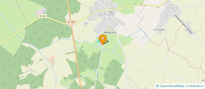 localisation de l'entreprise SCI LA BENIERE  BOURNAND