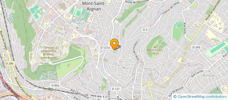 localisation de l'entreprise SCI LA BENJAMINE à MONT-SAINT-AIGNAN