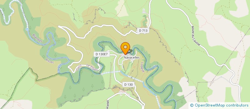 localisation de l'entreprise SCI LA BENJE  SAINT-MAURICE-NAVACELLES