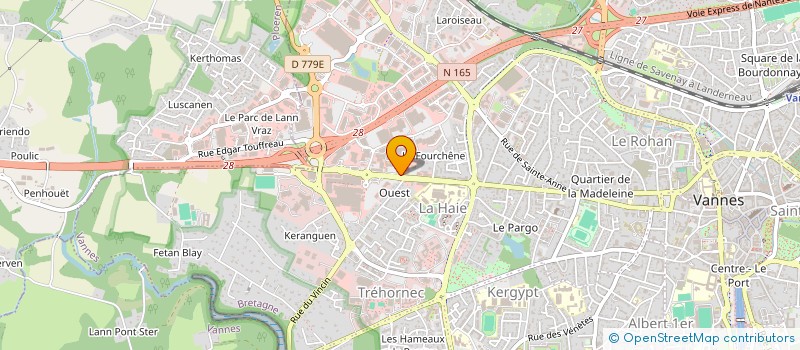 localisation de l'entreprise SCI LA BENOITE à VANNES