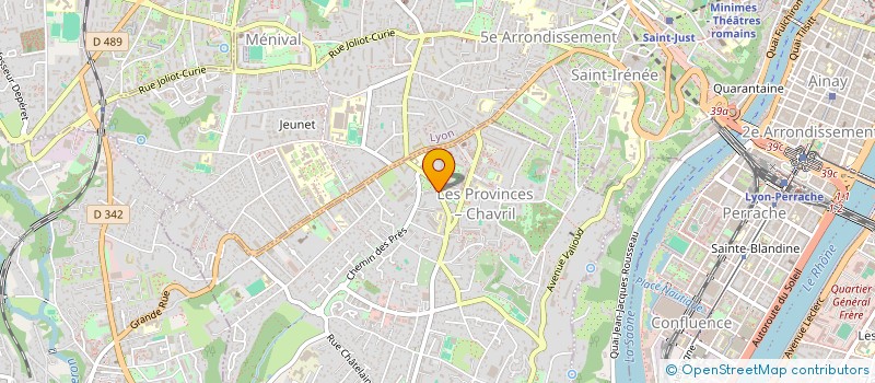 localisation de l'entreprise SCI LA BERANGERE  SAINTE-FOY-LES-LYON