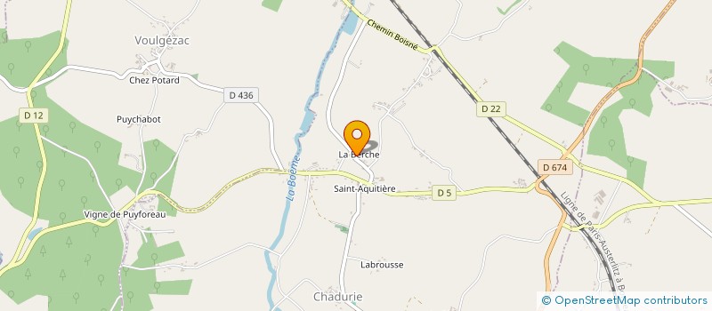 localisation de l'entreprise SCI LA BERCHE à CHADURIE