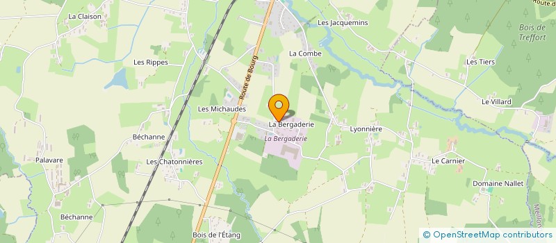 localisation de l'entreprise SCI LA BERGADERIE  SAINT-ETIENNE-DU-BOIS