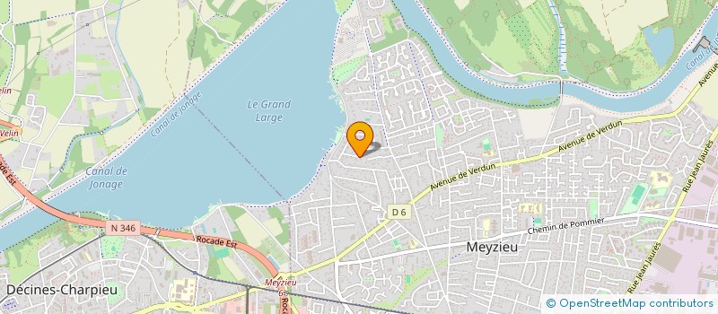 localisation de l'entreprise SCI LA BERGERE  MEYZIEU