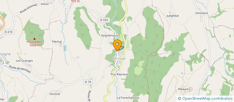 localisation de l'entreprise SCI LA BERGERE  ORCIVAL