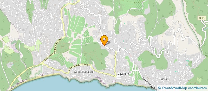 localisation de l'entreprise SCI LA BERGERIE à LA CROIX-VALMER