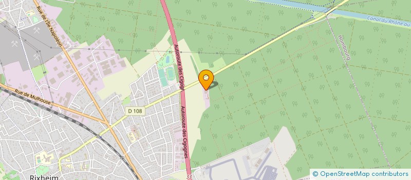 localisation de l'entreprise SCI LA BERGERIE  RIXHEIM