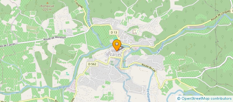 localisation de l'entreprise SCI LA BERGERIE  CARCES