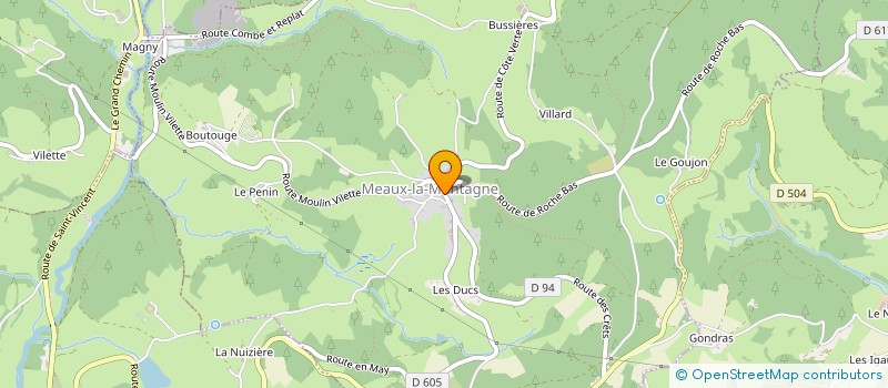 localisation de l'entreprise SCI LA BERGERIE  MEAUX-LA-MONTAGNE