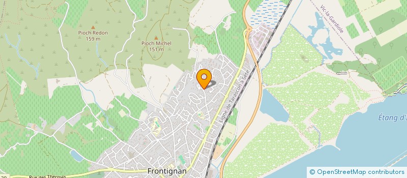 localisation de l'entreprise SCI LA BERGERIE à FRONTIGNAN