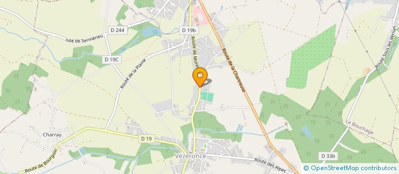 localisation de l'entreprise SCI LA BERGERIE  VEZERONCE-CURTIN