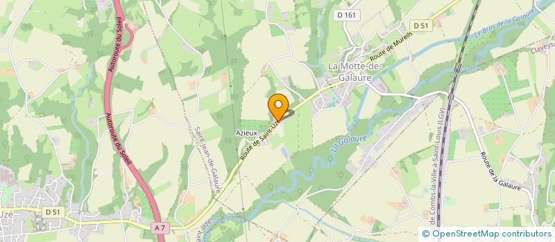 localisation de l'entreprise SCI LA BERGERIE  SAINT-JEAN-DE-GALAURE