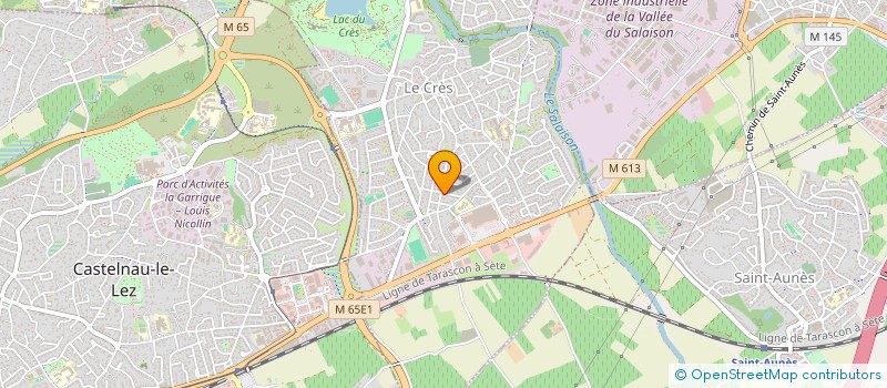 localisation de l'entreprise SCI LA BERGERIE  LE CRES