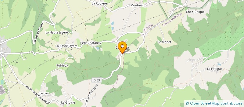 localisation de l'entreprise SCI LA BERGERIE  ECHALAS