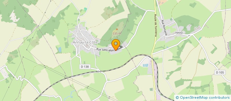 localisation de l'entreprise SCI LA BERGERIE DE CASTRIES  ANNAY-LA-COTE