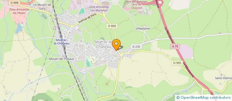 localisation de l'entreprise SCI LA BERGERIE DU BARRY  SEVERAC D'AVEYRON