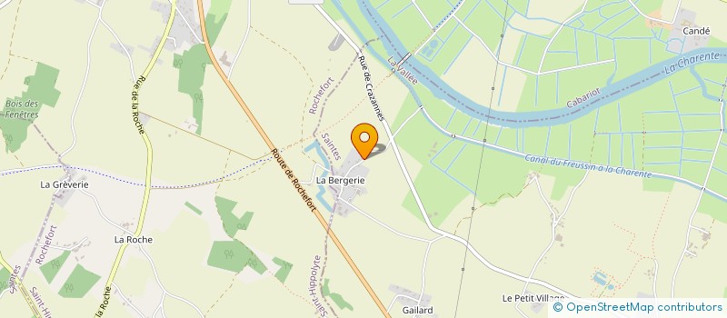 localisation de l'entreprise SCI LA BERGERIE GLF  LA VALLEE