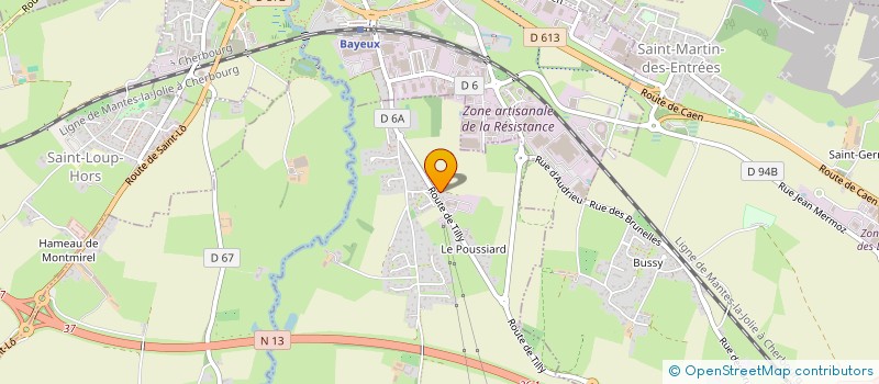 localisation de l'entreprise SCI LA BERMOUCHE  MONCEAUX-EN-BESSIN