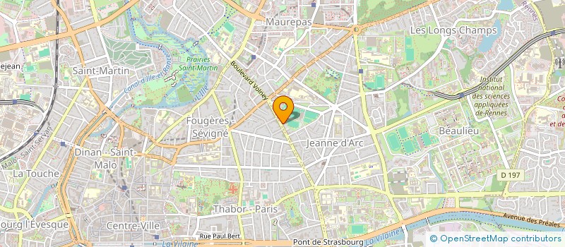 localisation de l'entreprise SCI LA BERNAIS  RENNES