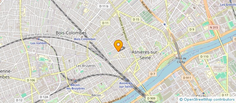 localisation de l'entreprise SCI LA BERNEDE à ASNIERES-SUR-SEINE