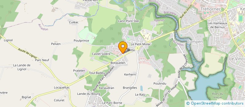 localisation de l'entreprise SCI LA BERNIQUE  ARRADON