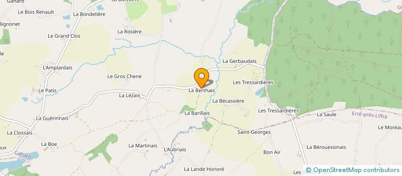 localisation de l'entreprise SCI LA BERTAIS  VIEUX-VY-SUR-COUESNON