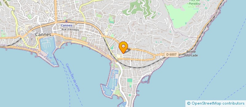 localisation de l'entreprise SCI LA BERTHELONIERE à CANNES