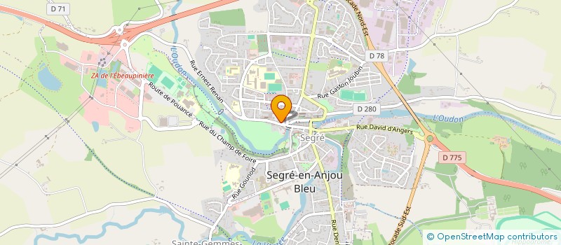 localisation de l'entreprise SCI LA BERTHOLIERE à SEGRE-EN-ANJOU BLEU