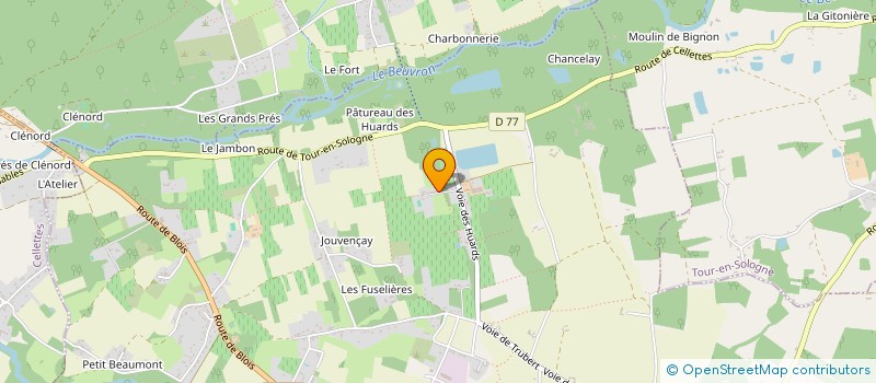 localisation de l'entreprise SCI LA BERVINIERE  COUR-CHEVERNY