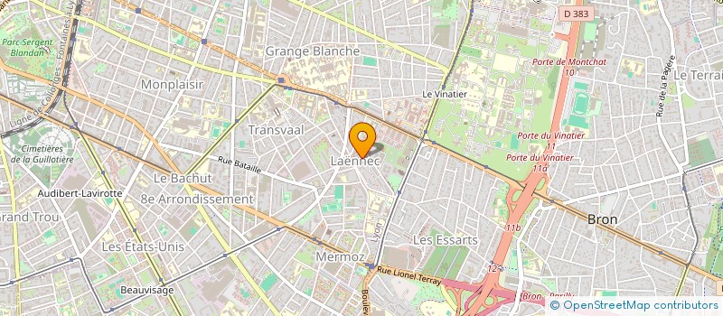 localisation de l'entreprise SCI LA BESSANESE  LYON