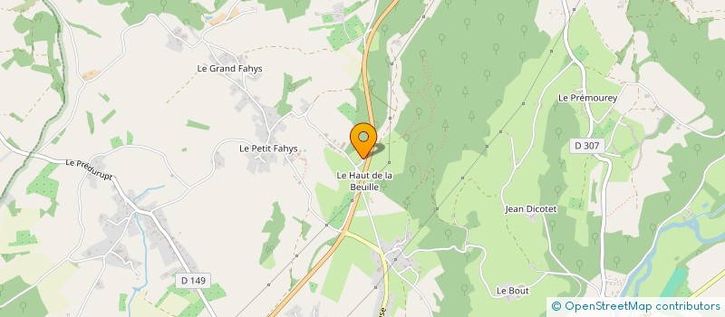 localisation de l'entreprise SCI LA BEUILLE  FOUGEROLLES-SAINT-VALBERT