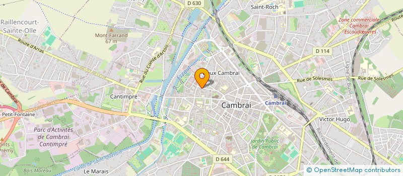 localisation de l'entreprise SCI LA BEURRERIE  CAMBRAI