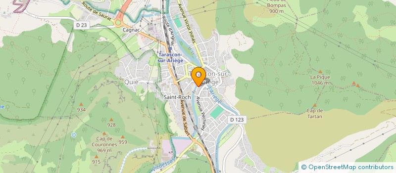 localisation de l'entreprise SCI LA BEXANE à TARASCON-SUR-ARIEGE