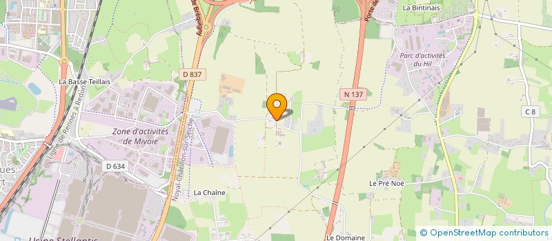 localisation de l'entreprise SCI LA BEZALAIS  NOYAL-CHATILLON-SUR-SEICHE