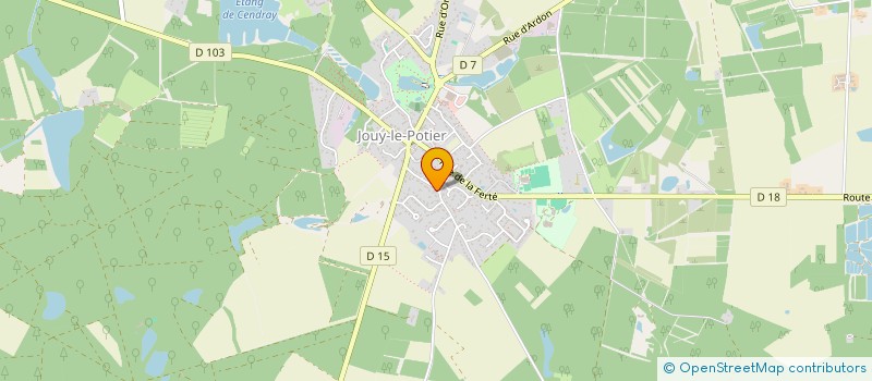 localisation de l'entreprise SCI LA BICHARDIERE à JOUY-LE-POTIER