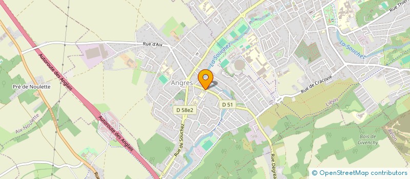 localisation de l'entreprise SCI LA BICHE à ANGRES