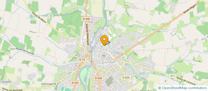 localisation de l'entreprise SCI LA BICHE  CONDOM