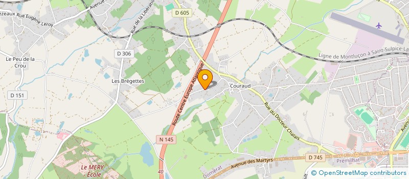 localisation de l'entreprise SCI LA BICHE à DOMERAT