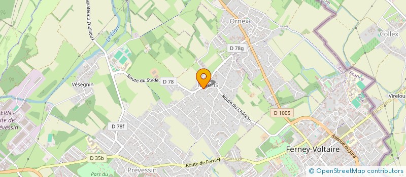 localisation de l'entreprise SCI LA BIEN NOMMEE à PREVESSIN-MOENS