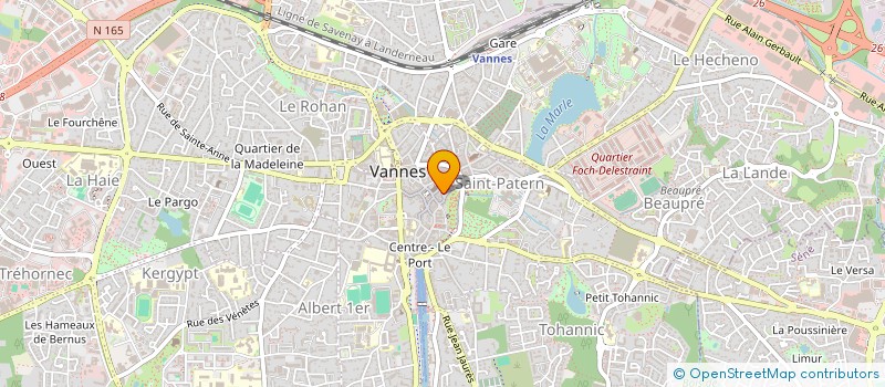 localisation de l'entreprise SCI LA BIENFAISANCE à VANNES