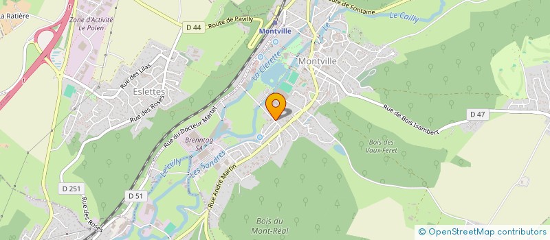 localisation de l'entreprise SCI LA BIENVENUE  MONTVILLE