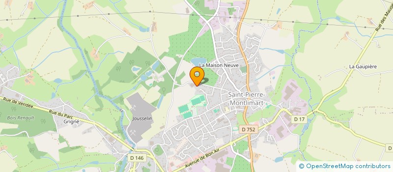 localisation de l'entreprise SCI LA BIGEARDERIE à MONTREVAULT-SUR-EVRE